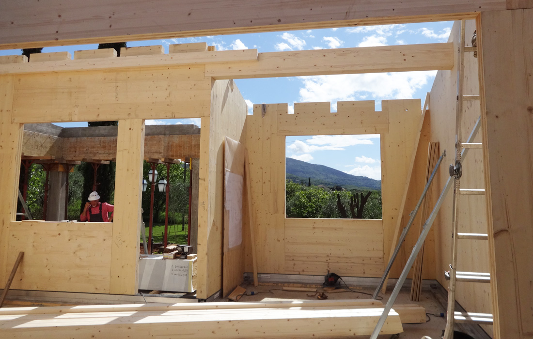 Costruzione di una casa in Xlam a Gavorrano (GR) – Prima Fase