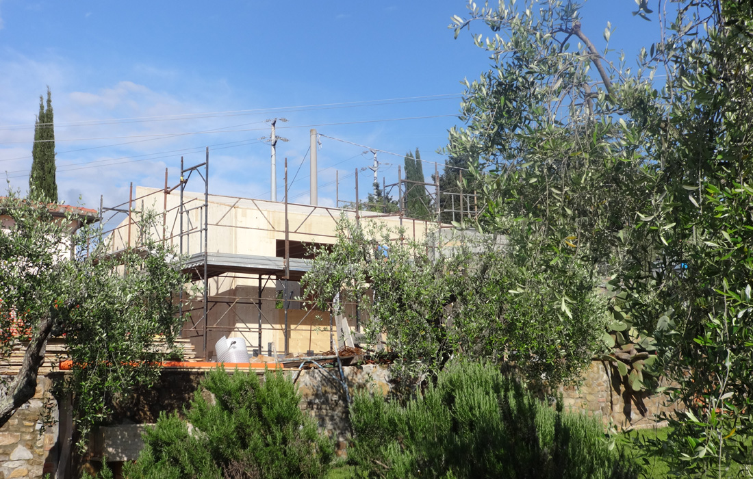 Costruzione di una casa in Xlam a Gavorrano (GR) – Seconda fase