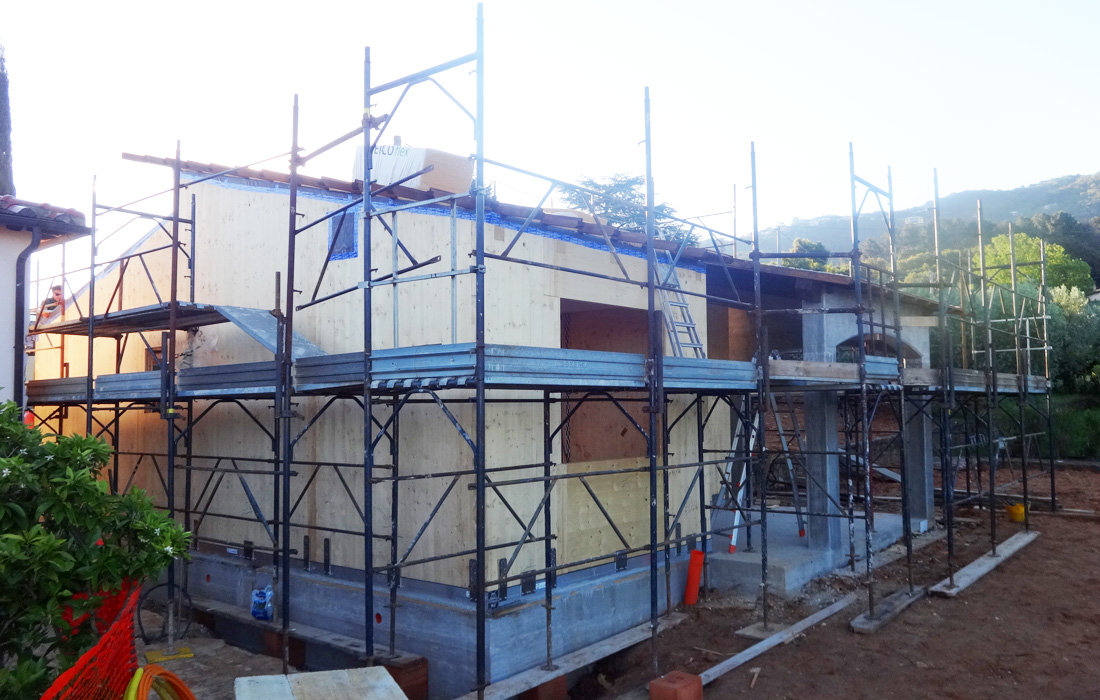 Costruzione di una casa in Xlam a Gavorrano (GR) – Seconda fase